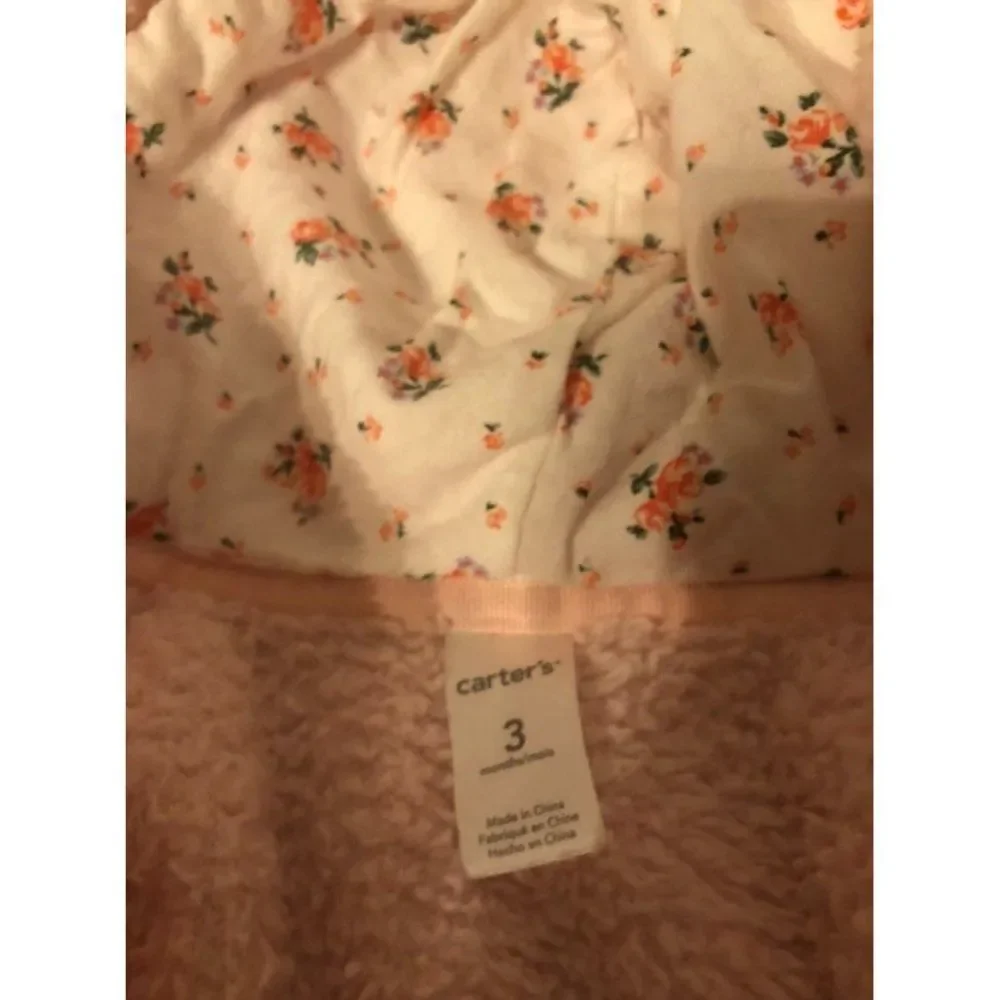 Carters baby girls 3m 3 months pink coat Jacket